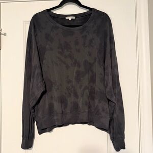 Z Supply Charcoal Tie-Dye Sweatshirt